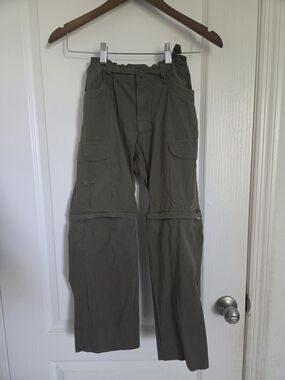 Boy Scouts of America Youth Switchback Pants Size 12 Olive Green Convertible